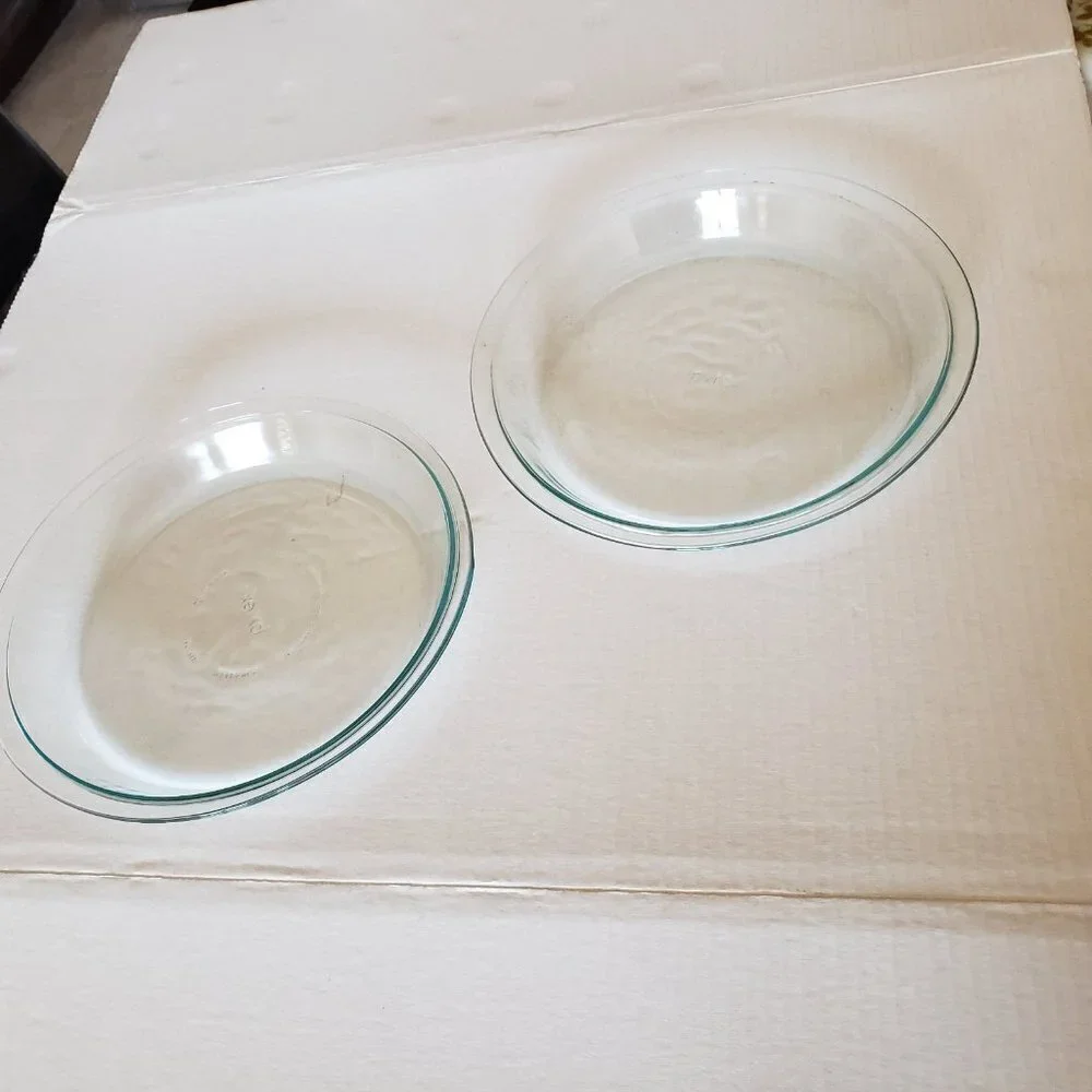 Pyrex #209 Pie Pan set glass 9